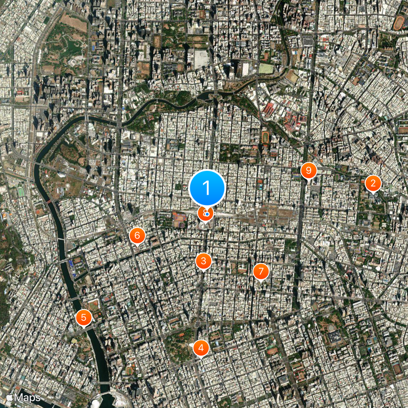 Kaohsiung main station Map