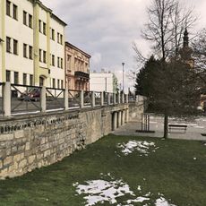 Terrace with two staircases