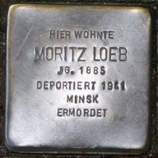 Stolperstein dedicated to Moritz Loeb