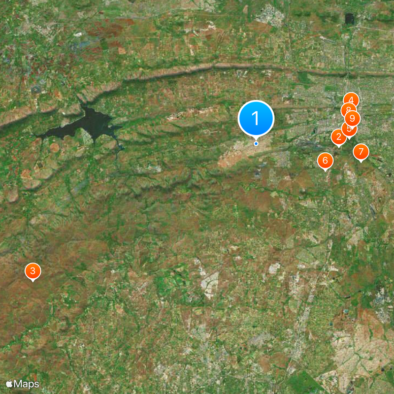 Atteridgeville Carte
