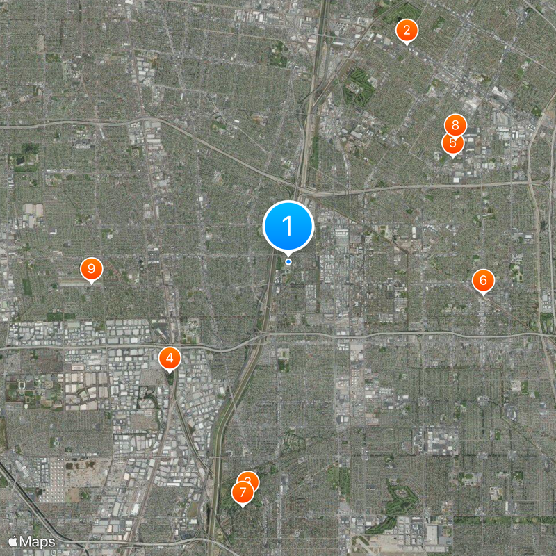 Manuel Dominguez High School Map