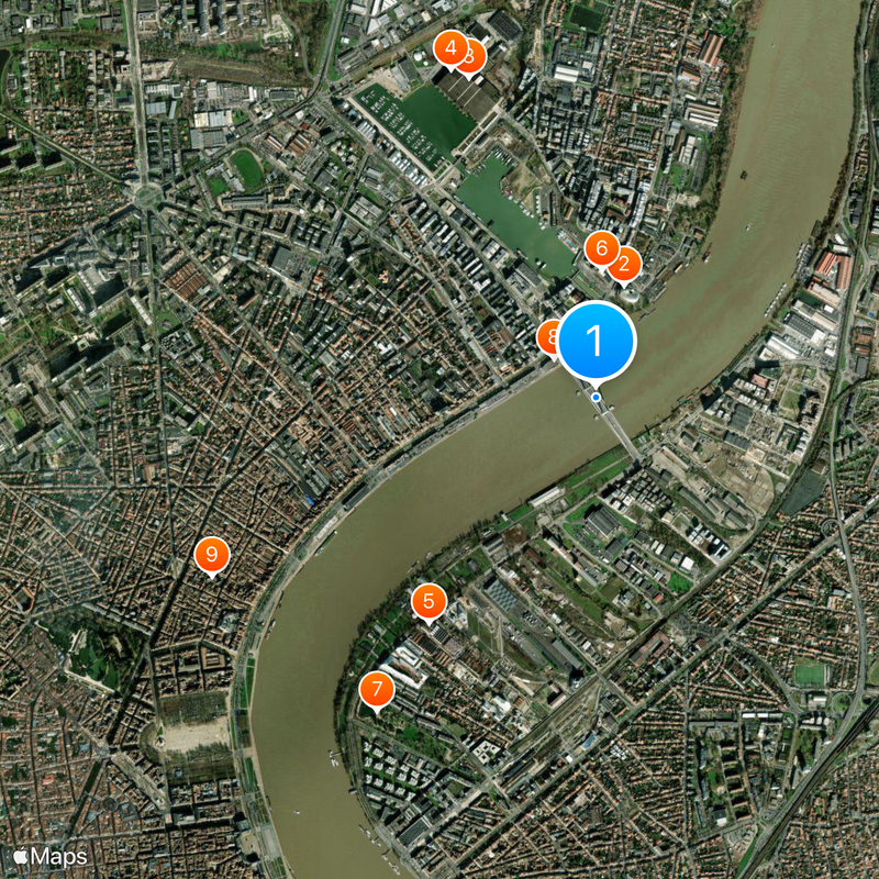 Pont Jacques-Chaban-Delmas Kaart