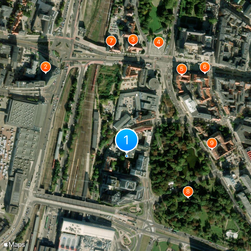 Universidad Adam Mickiewicz de Poznań Mapa