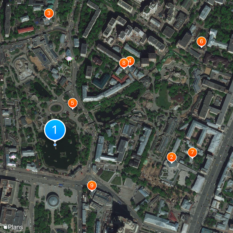 Dierentuin van Moskou Kaart