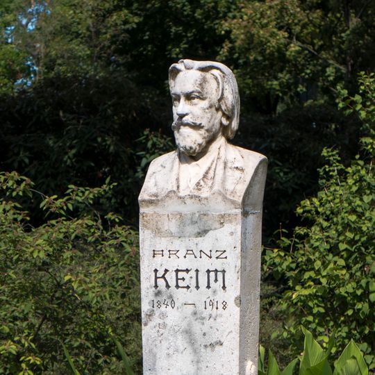 Franz Keim monument, Wertheimsteinpark