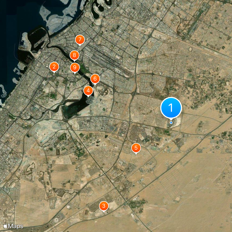 Dubai Safari Park Map