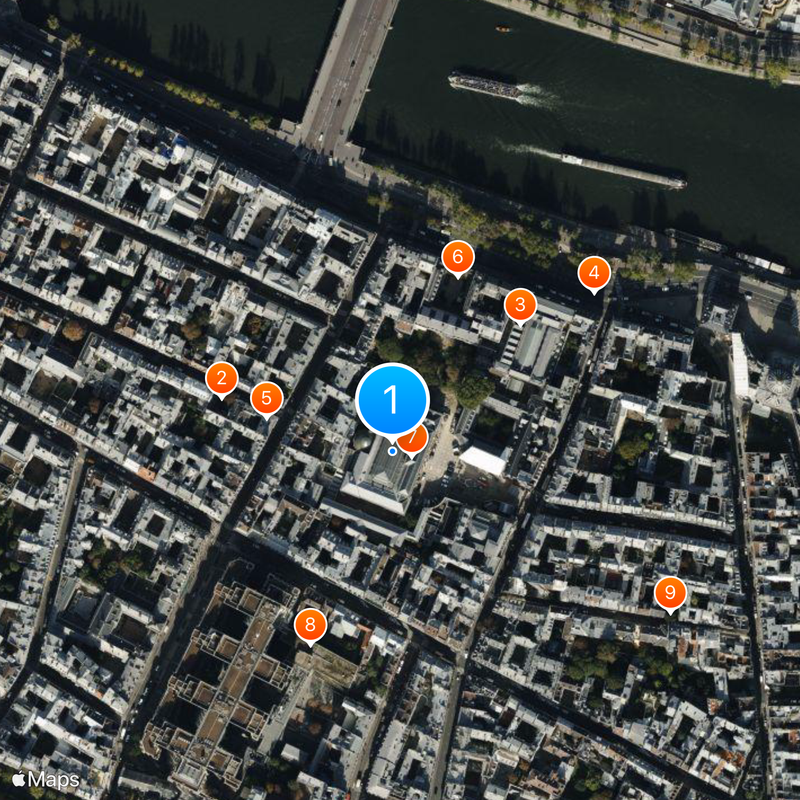 Beaux-Arts de Paris Map