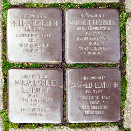 Stolperstein dedicated to Philipp Levisohn