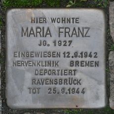 Stolperstein en memoria de Maria Franz