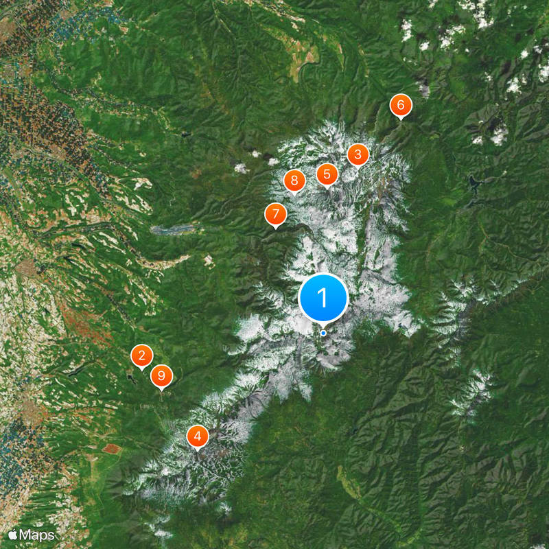 Mount Tomuraushi Mapa