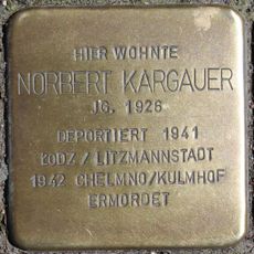 Stolperstein dedicated to Norbert Kargauer