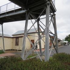 Railway Goods Shed & Footbridge, Collie