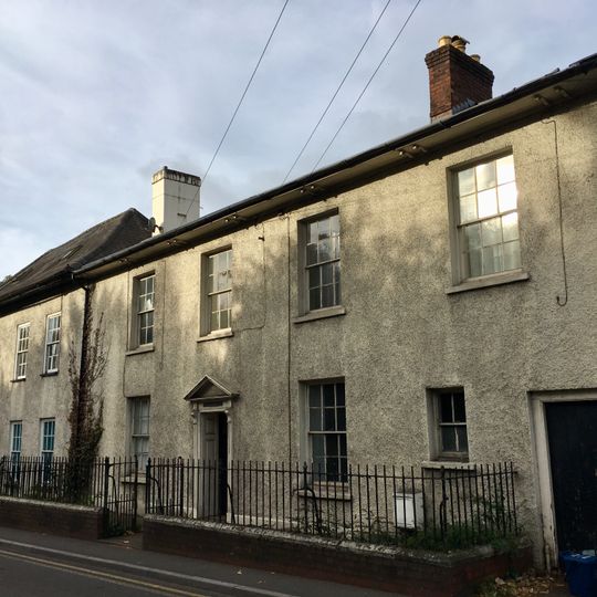 House, including attached gates and railings