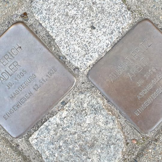 Stolperstein à la mémoire de Albert Fritz Arent