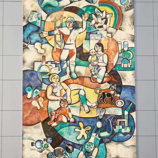 Wandbild »Jugend forscht und lernt« Tschaikowskistraße