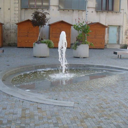 Kašna na Palackého náměstí v Kralupech nad Vltavou