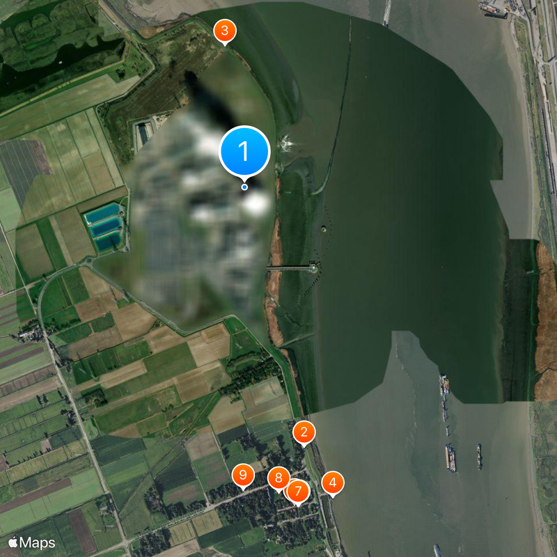 Doel Nuclear Power Station Map