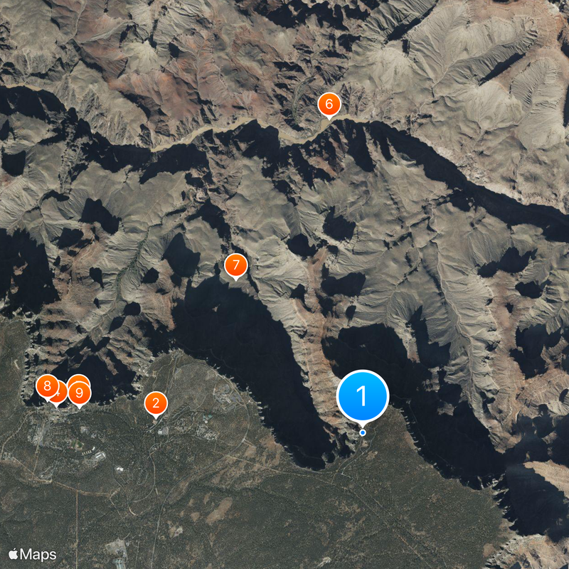 South Kaibab Trail Map