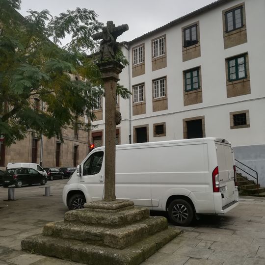 Wayside Cross at San Fiz de Solovio square, Santiago de Compostela
