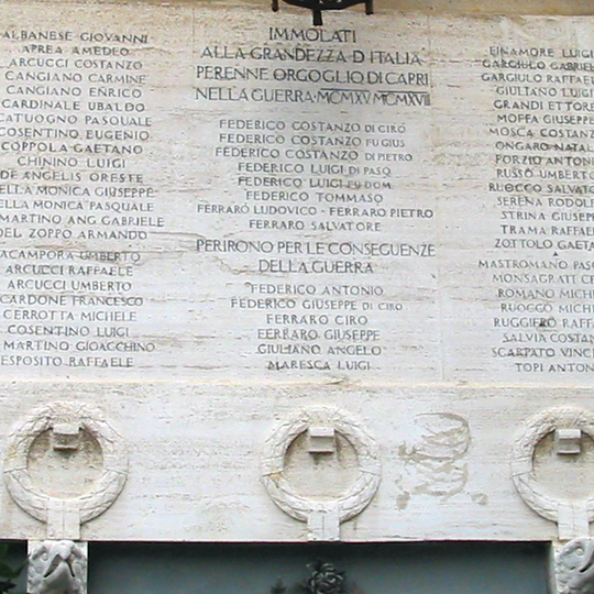 Monumento ai caduti a Capri