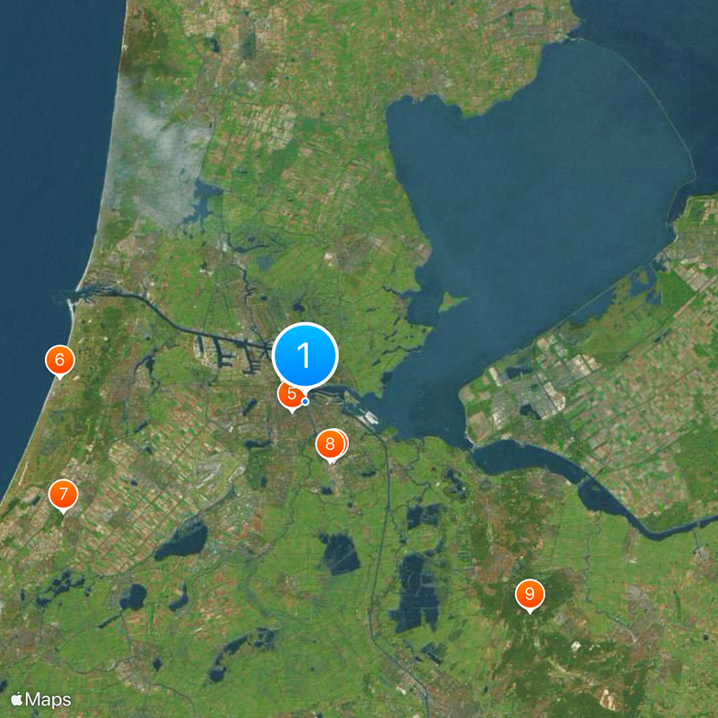 Area metropolitana di Amsterdam Mappa