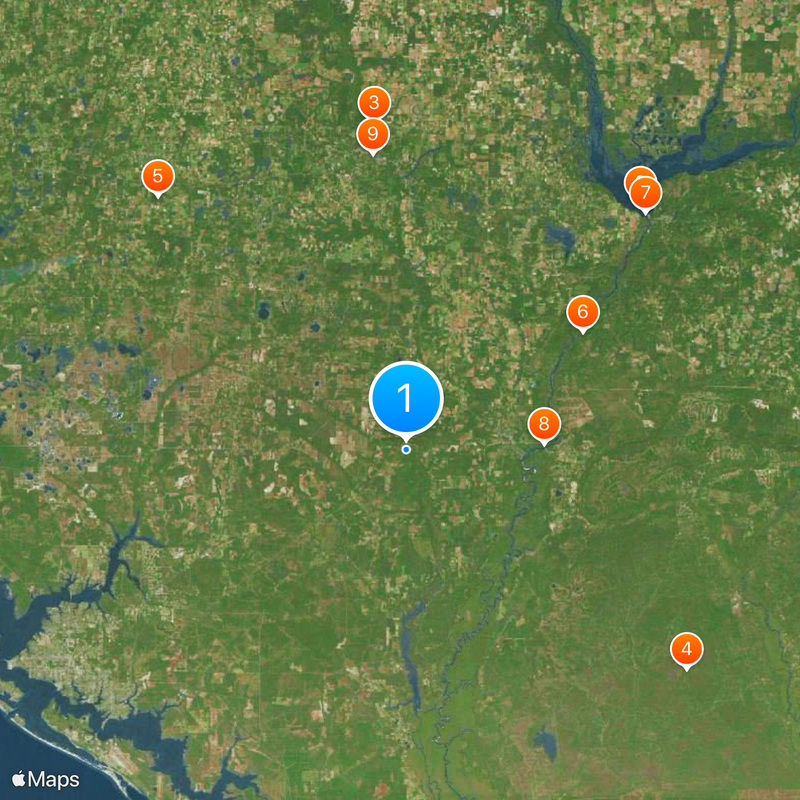 Florida Panhandle Map