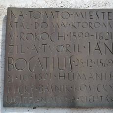 Meštiansky dom, tabuľa pamätná