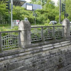 Böschungsgeländer an der Maxbrücke
