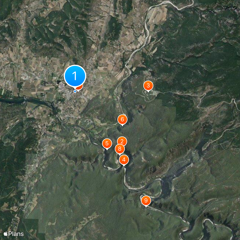 Vallon-Pont-d'Arc Map