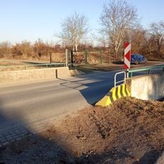 Bridge of K Šeberáku street over Olšanský potok