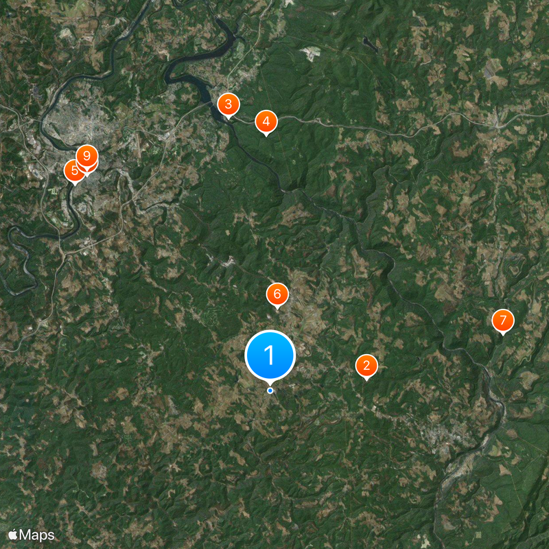 Arthurdale Map