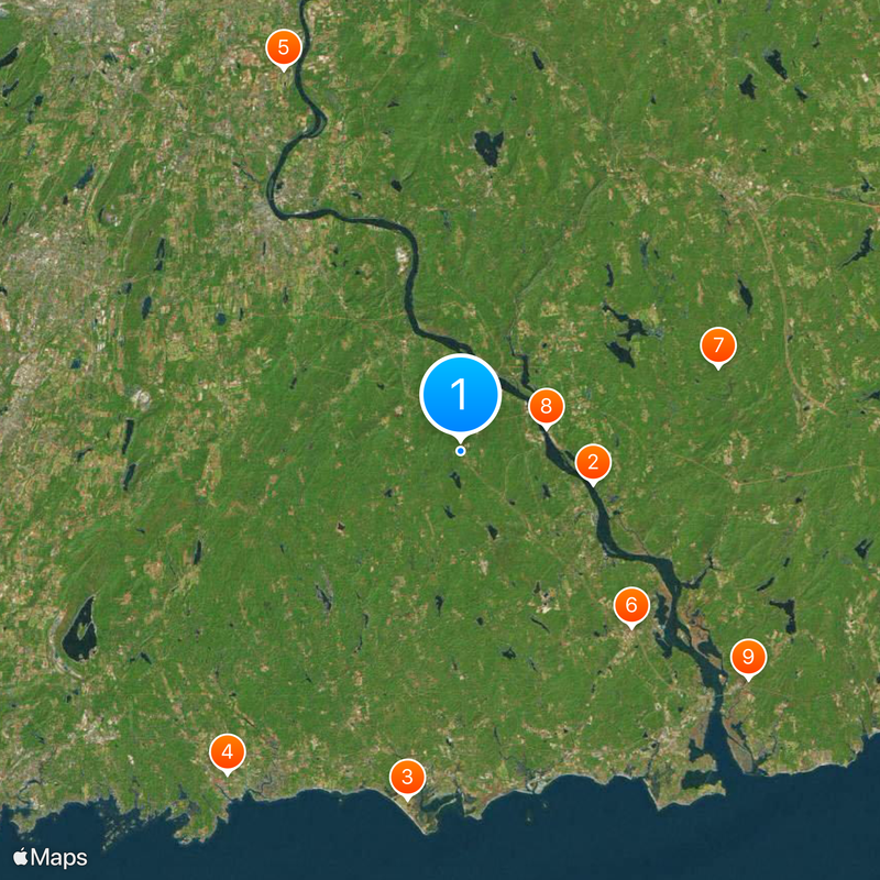 Contea di Middlesex Mappa
