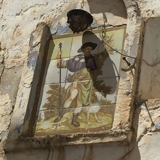 Ceramic panel of Saint Roch