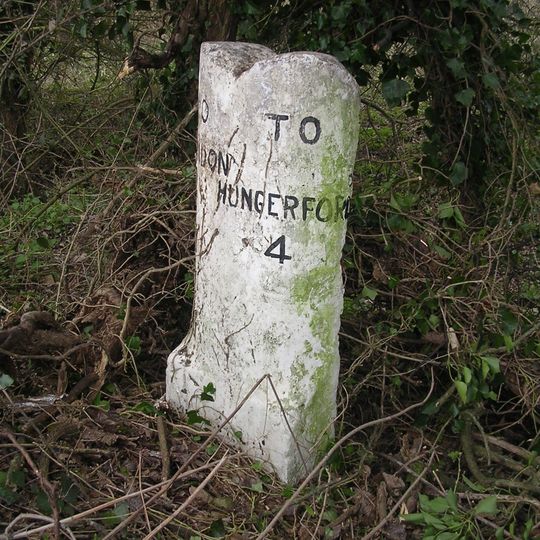 Milestone At Approximately 320 Metres North Of Knighton Crossroads