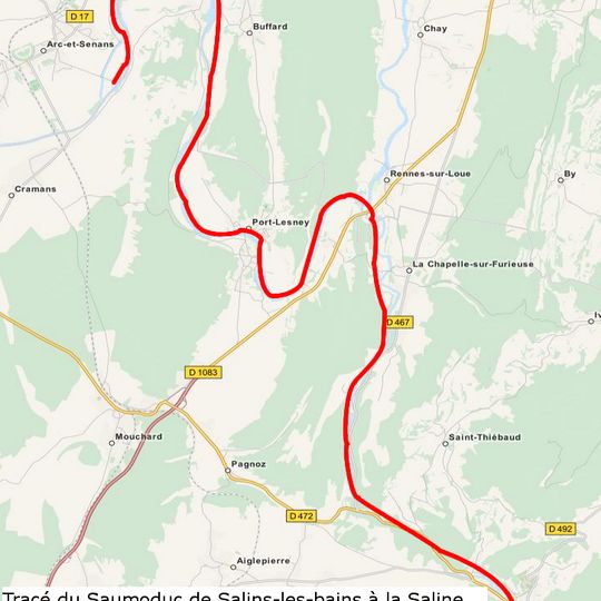 Saumoduc de Salins-les-Bains à Arc-et-Senans
