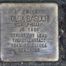 Stolperstein en memoria de Olga Baruch