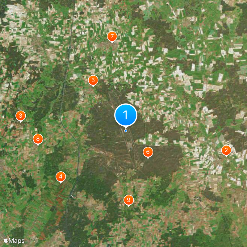 Testgelände Ehra-Lessien Map