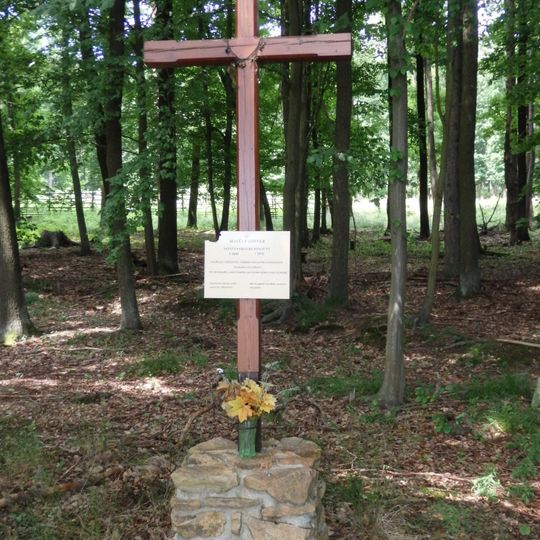 Památný kříž nešťastné události severně od Přísednice