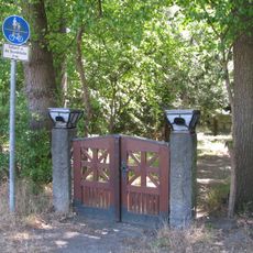 Gate to the memorial site An der Bauerwiese