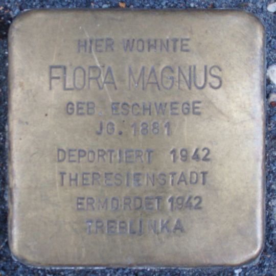 Stolperstein en memoria de Flora Magnus