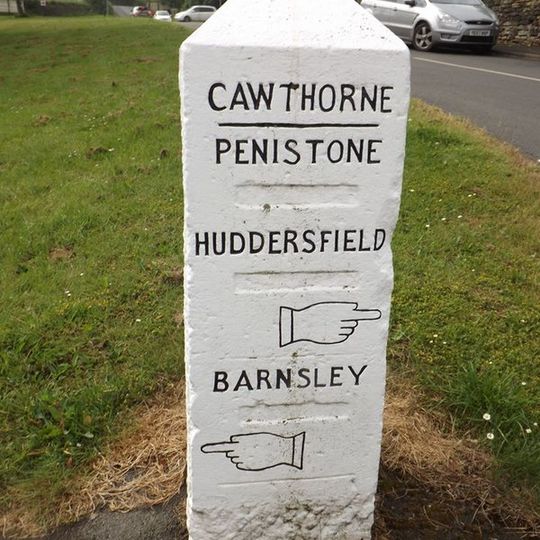Milestone, on green just off A635 at Cawthorne