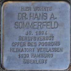 Stolperstein dedicated to Hans A. Sommerfeld