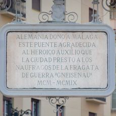 Placa a la Construcción del Puente de los Alemanes