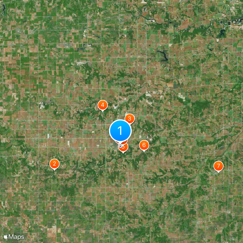 Contea di Madison Mappa