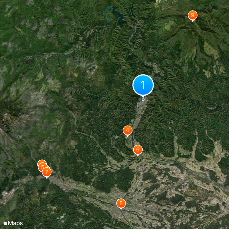 Kinugawa Onsen Map
