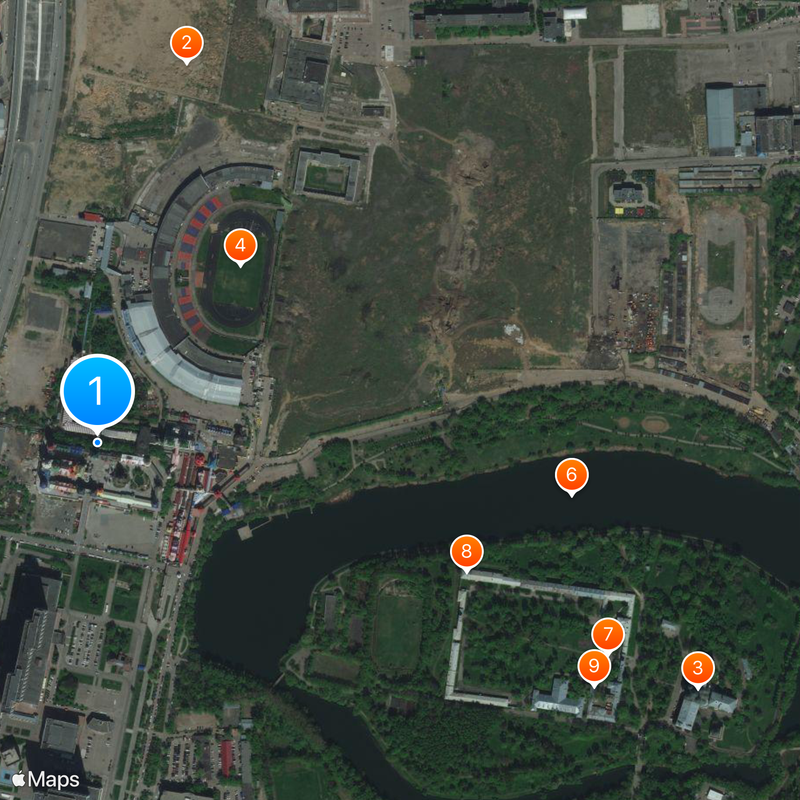 Kremlin in Izmailovo Map