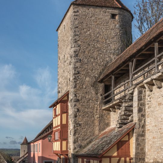 Wachturm Klingenschütt 9 in Rothenburg ob der Tauber
