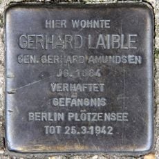 Stolperstein en memoria de Gerhard Laible