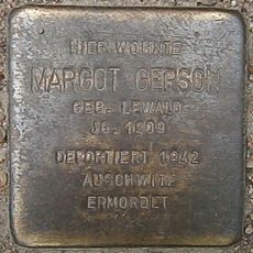 Stolperstein dedicated to Margot Gerson