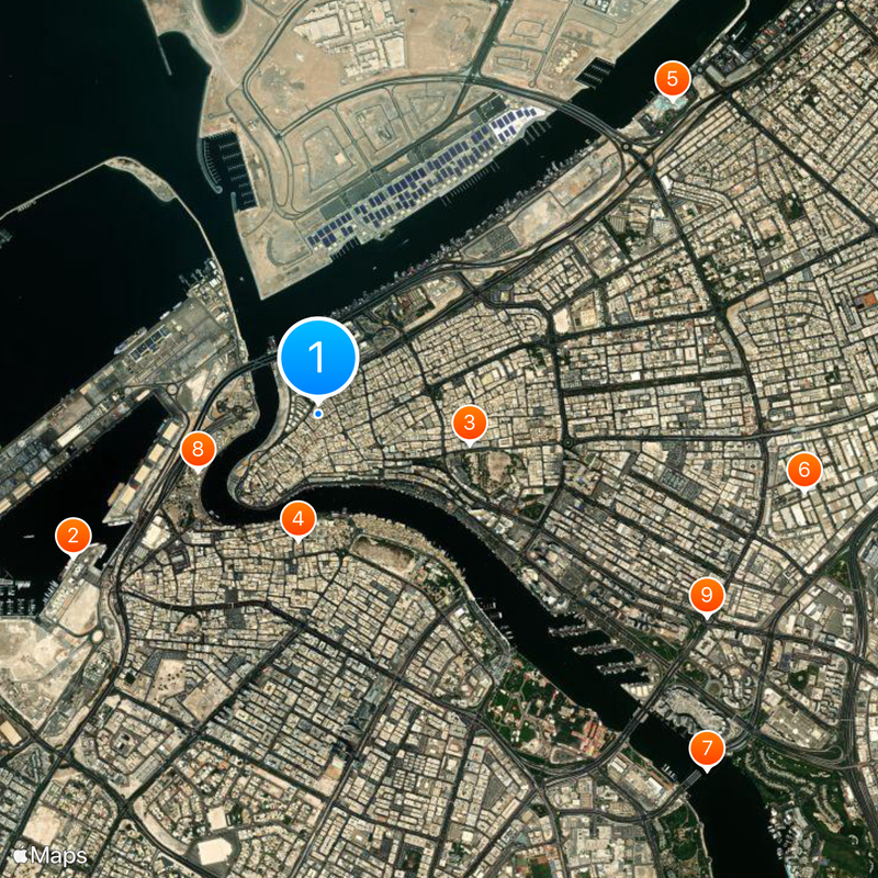 Dubai Gold Souk Carte